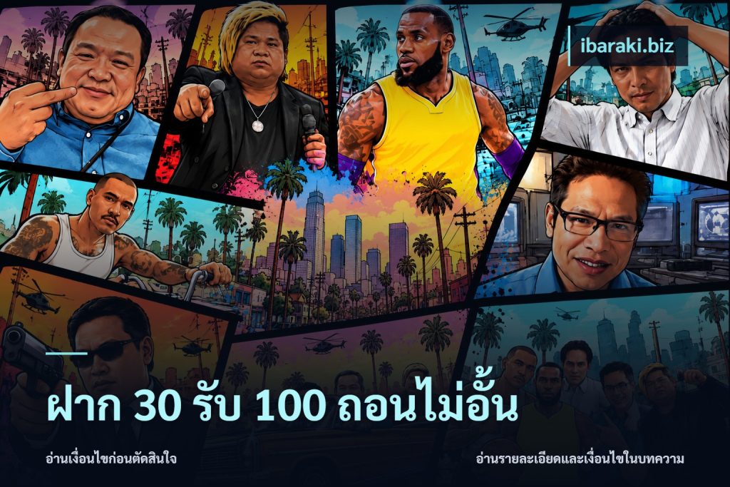 ฝาก 30 รับ 100 ถอนไม่อั้น