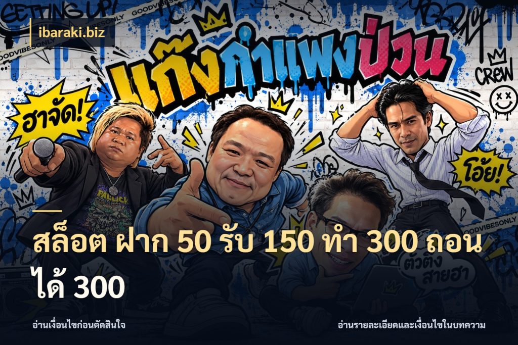 สล็อต ฝาก 50 รับ 150 ทํา 300 ถอนได้ 300 ยอดฝากและยอดรับในมุมของคนชอบลุ้น สไตล์ ibaraki.biz