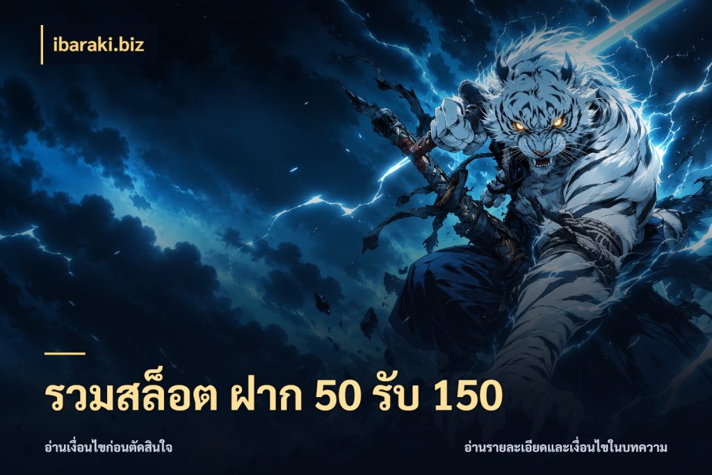 รวมสล็อต ฝาก 50 รับ 150 สีสันของโปรฝากและยอดรับ สไตล์ ibaraki.biz