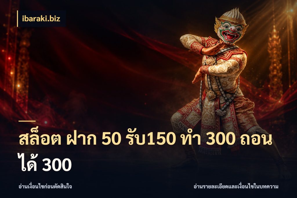 สล็อต ฝาก 50 รับ150 ทํา 300 ถอนได้ 300 เปิดมุมโปรให้เข้ากับเกมแนวโปรด สไตล์ ibaraki.biz