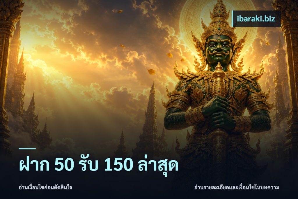 ฝาก 50 รับ 150 ล่าสุด