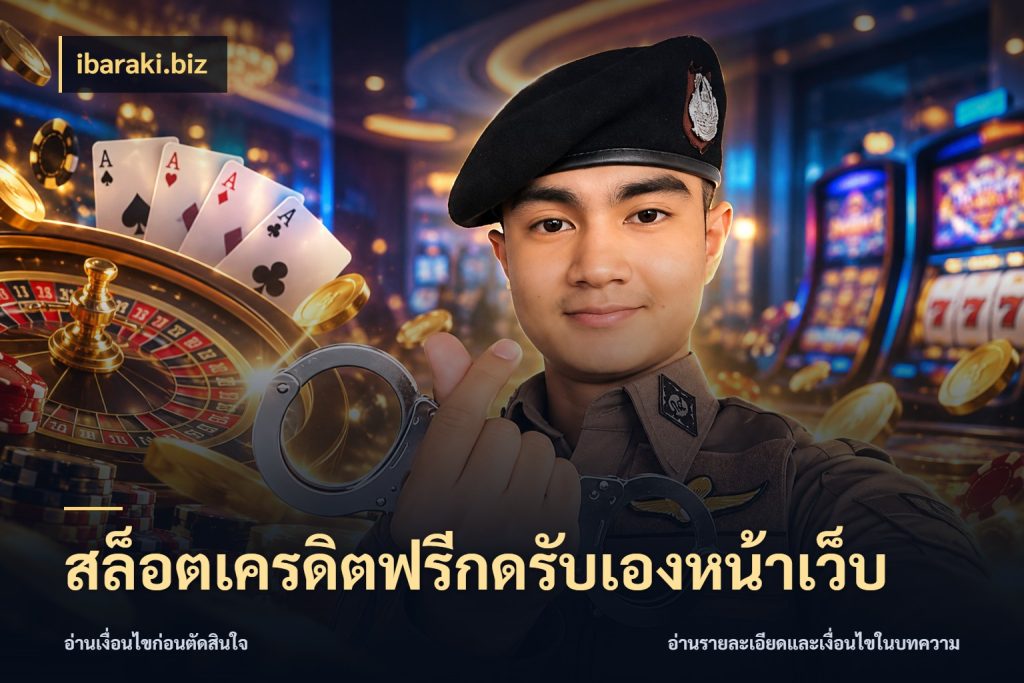 สล็อตเครดิตฟรีกดรับเองหน้าเว็บ สิทธิ์ที่สายโบนัสสนใจกับวิธีรับ กับ ibaraki.biz