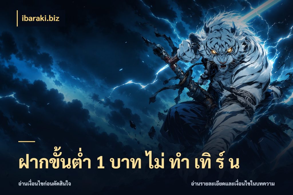 ฝากขั้นต่ำ 1 บาท ไม่ ทำ เทิ ร์ น เปิดมุมยอดเริ่มต้นสำหรับคนชอบเกม ในมุม ibaraki.biz