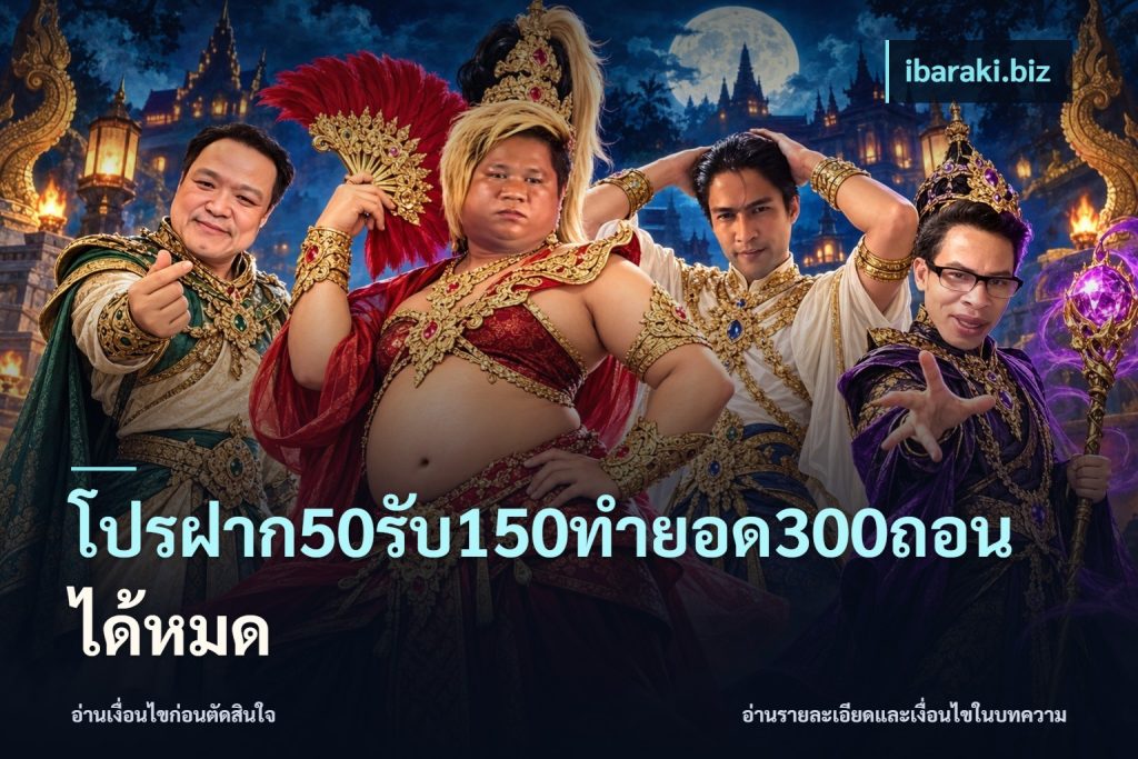 โปรฝาก50รับ150ทํายอด300ถอนได้หมด