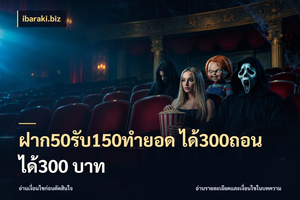 ฝาก50รับ150ทำยอด ได้300ถอนได้300 บาท จุดเด่นของเครดิตที่คนชอบเกมอยากรู้ กับ ibaraki.biz