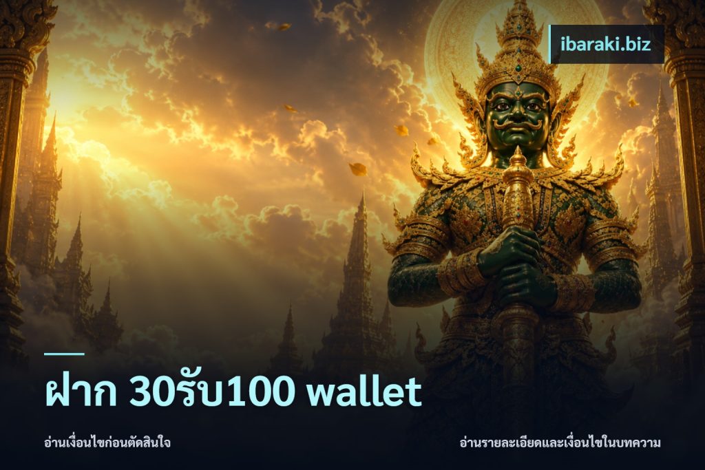 ฝาก 30รับ100 wallet