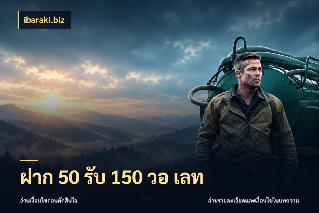 ฝาก 50 รับ 150 วอ เลท ibaraki.biz จับประเด็นยอดรับก่อนเลือกความสนุก
