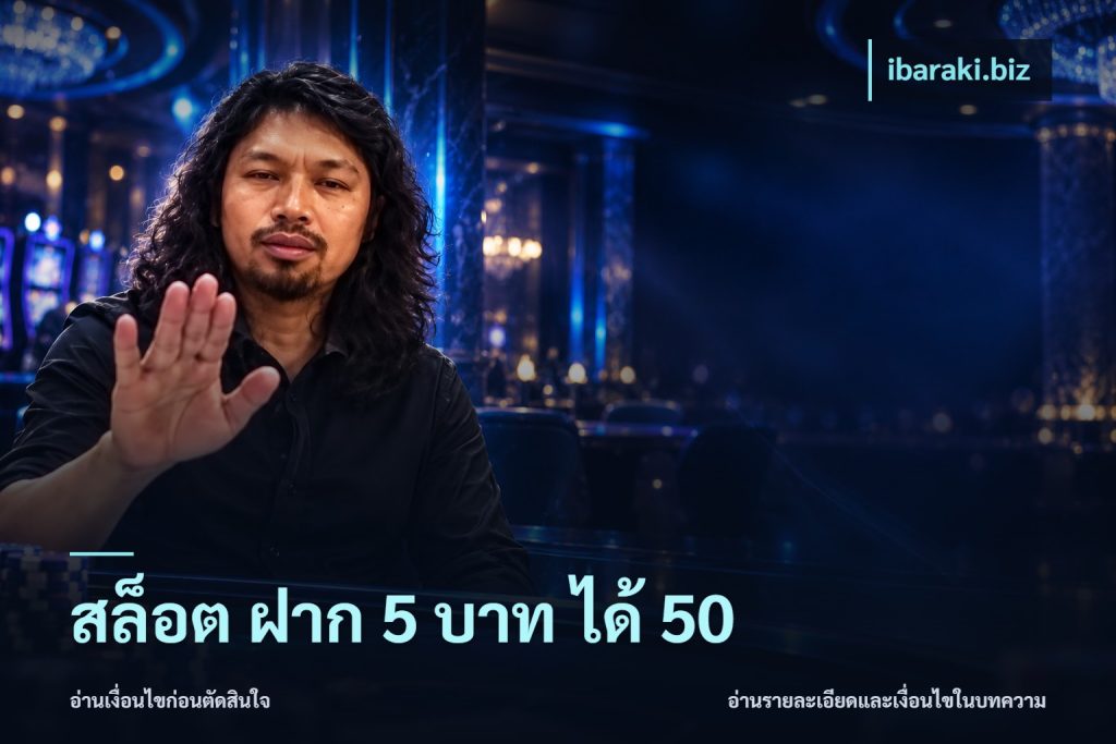 สล็อต ฝาก 5 บาท ได้ 50