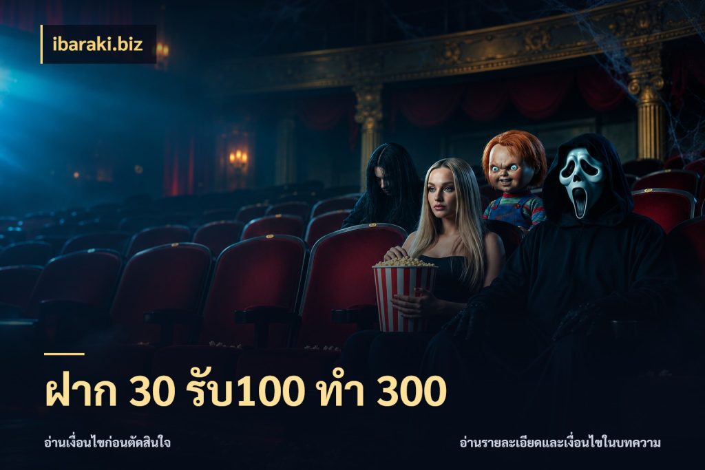 ฝาก 30 รับ100 ทำ 300 ยอดฝากและยอดรับในมุมของคนชอบลุ้น ในมุม ibaraki.biz
