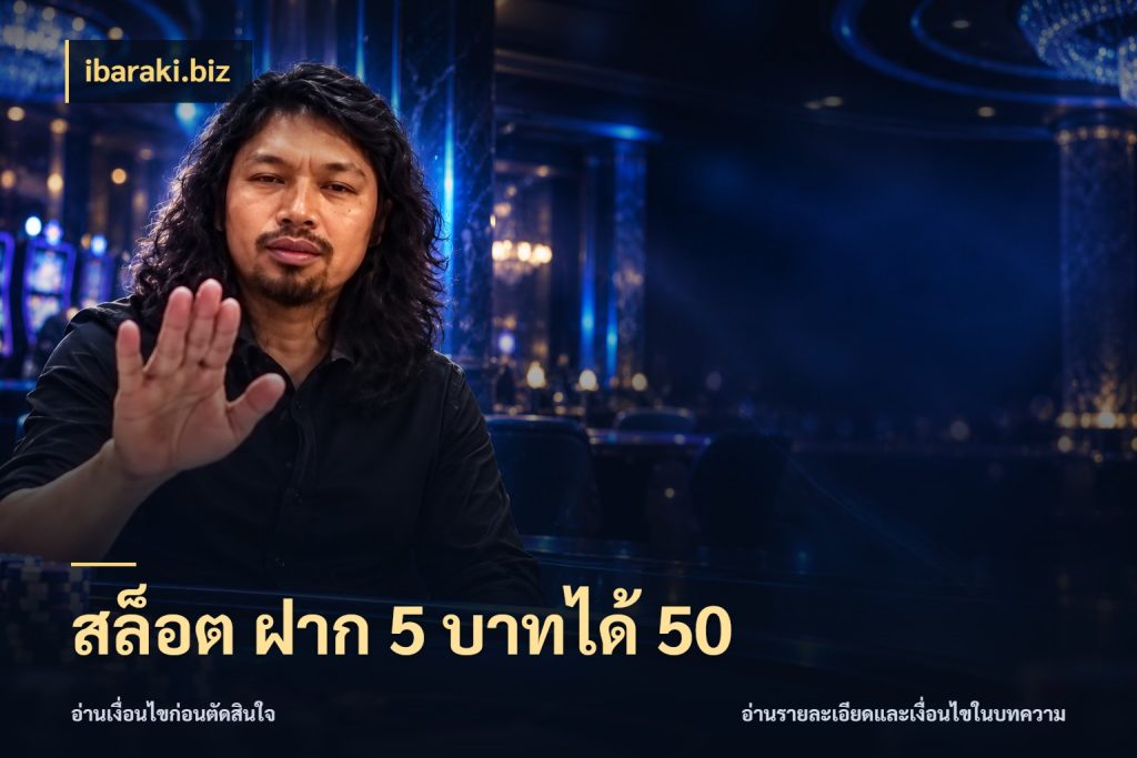 สล็อต ฝาก 5 บาทได้ 50 ibaraki.biz โปรกับเกมที่ชอบเลือกให้ตรงสไตล์
