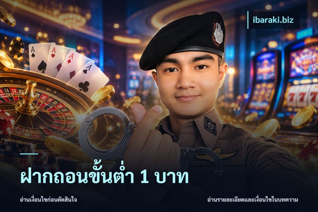 ฝากถอนขั้นต่ำ 1 บาท