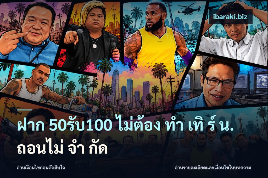 ฝาก 50รับ100 ไม่ต้อง ทํา เทิ ร์ น. ถอนไม่ จํา กัด