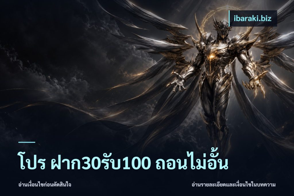 โปร ฝาก30รับ100 ถอนไม่อั้น