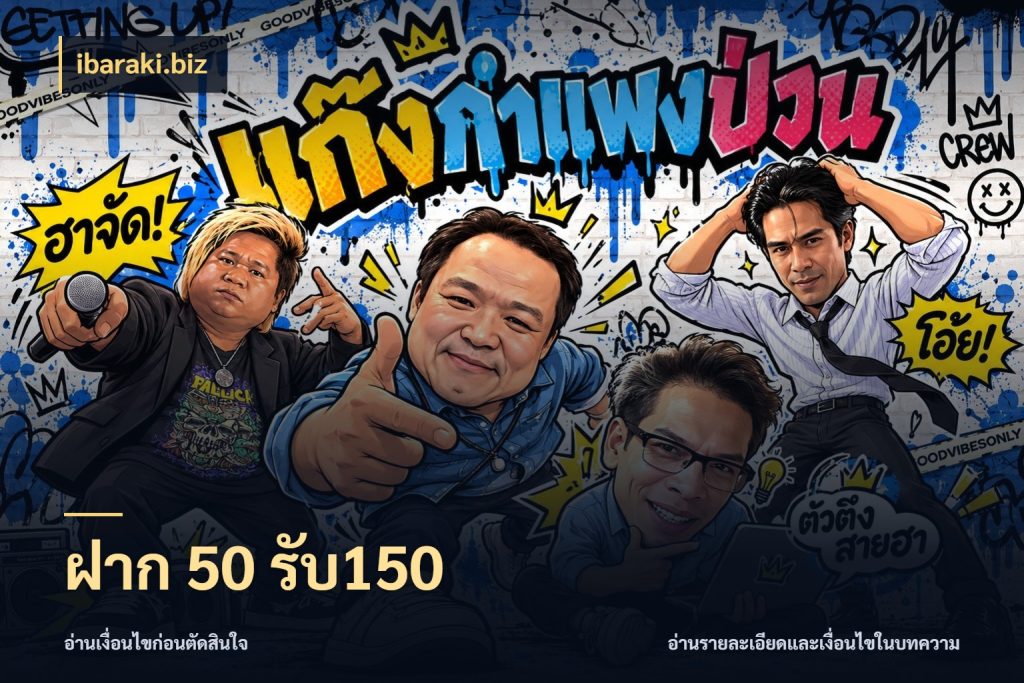 ฝาก 50 รับ150 เครดิตกับรูปแบบโปรที่ตรงใจ กับ ibaraki.biz