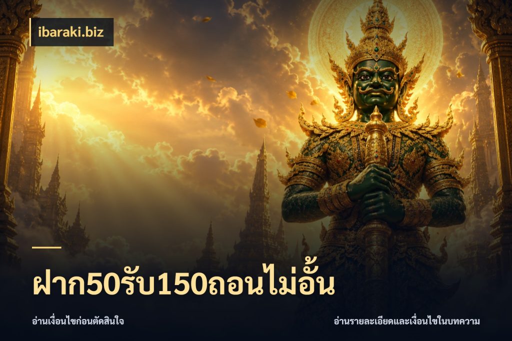 ฝาก50รับ150ถอนไม่อั้น สายโบนัสเลือกจังหวะสนุกได้อย่างไร กับ ibaraki.biz