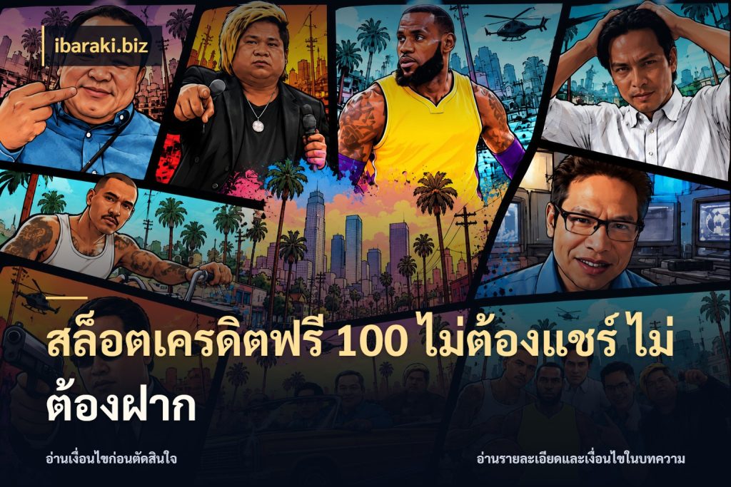 สล็อตเครดิตฟรี 100 ไม่ต้องแชร์ ไม่ต้องฝาก สีสันของเครดิตฟรีและเกมแนวที่ชอบ ในมุม ibaraki.biz