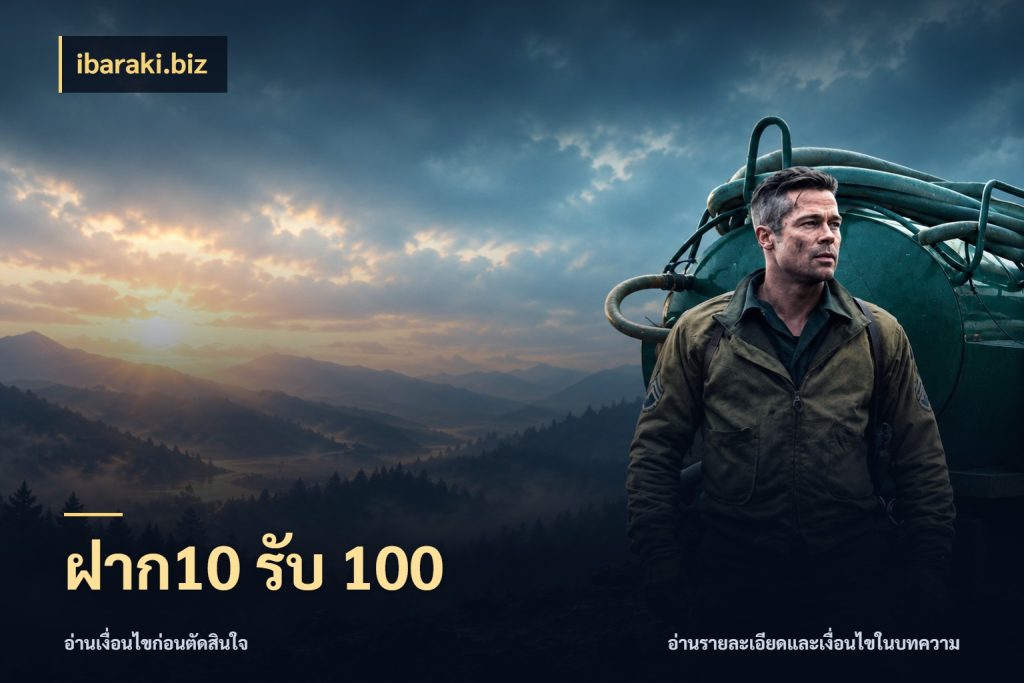 ฝาก10 รับ 100 ibaraki.biz เปิดมุมโปรให้เข้ากับเกมแนวโปรด