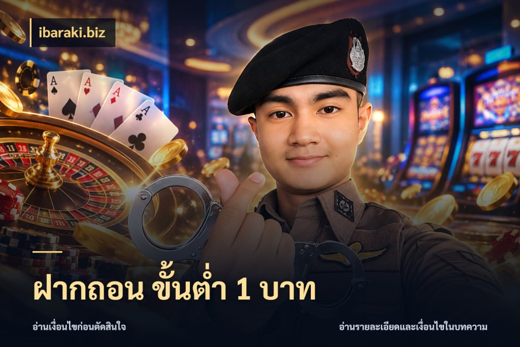 ฝากถอน ขั้นต่ำ 1 บาท รู้จักจำนวนแต่ละแบบก่อนเลือกเกม ในมุม ibaraki.biz
